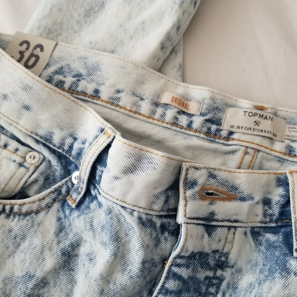 TOPMAN Nimbus Original Fit Jeans LIGHT BLUE Sz 36 - Picture 7 of 8